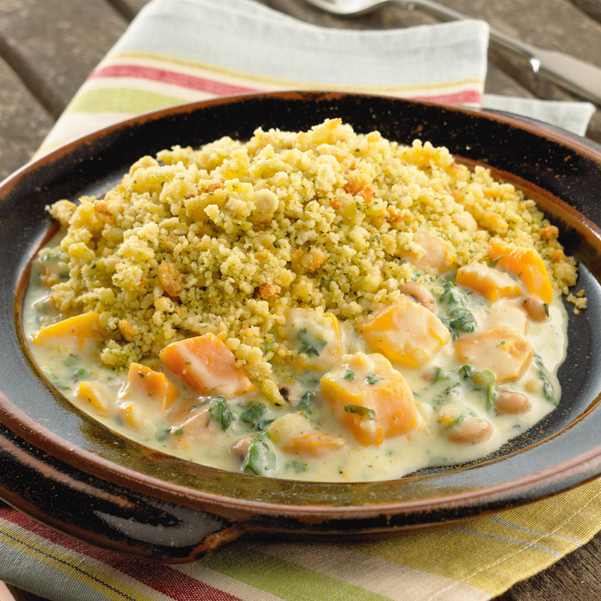 Bean & Butternut Squash Crumble Topfire