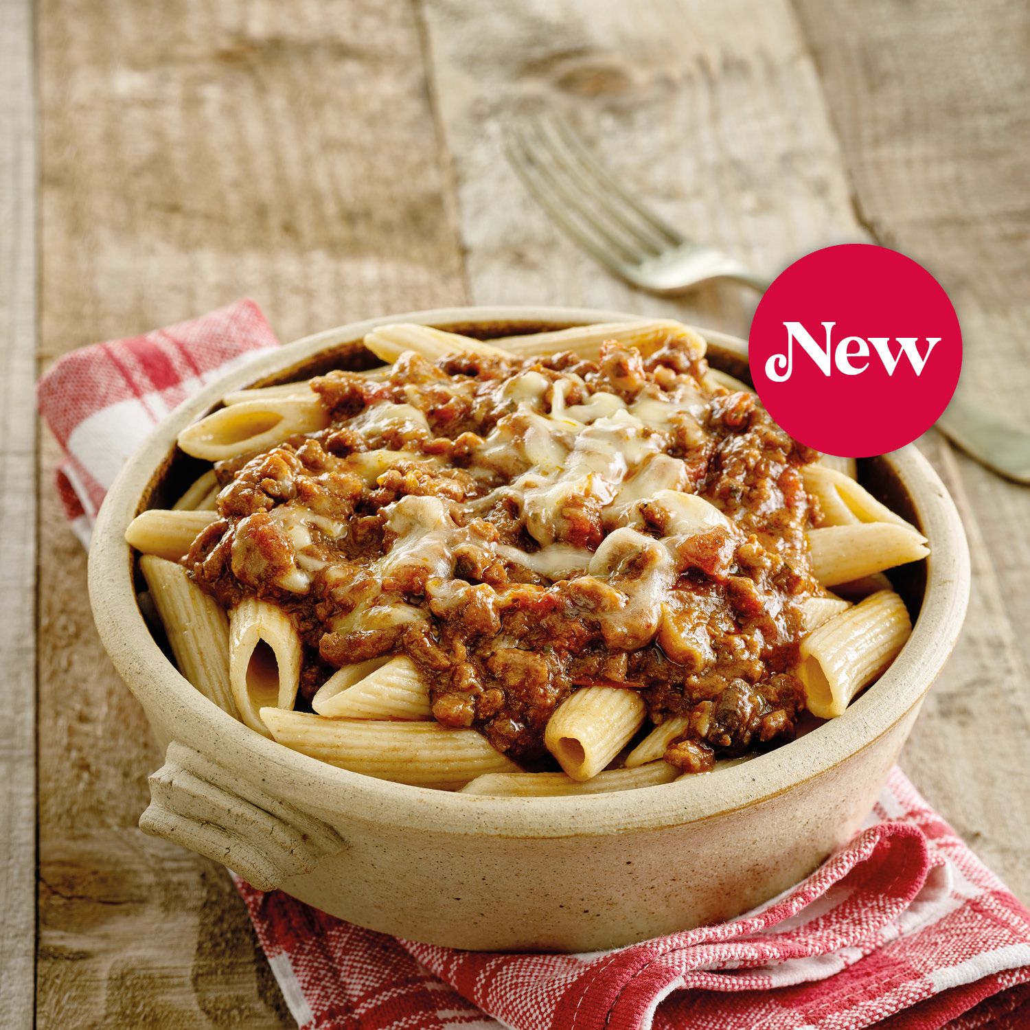 Beef Bolognese Pasta Bake