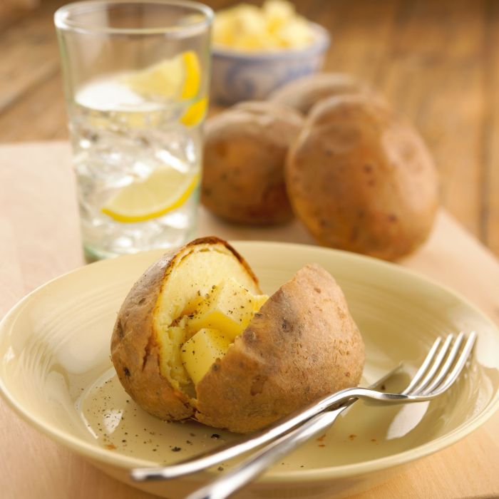 Jacket Potatoes (Servings 4)