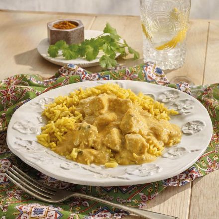 Chicken Korma with Pilau Rice