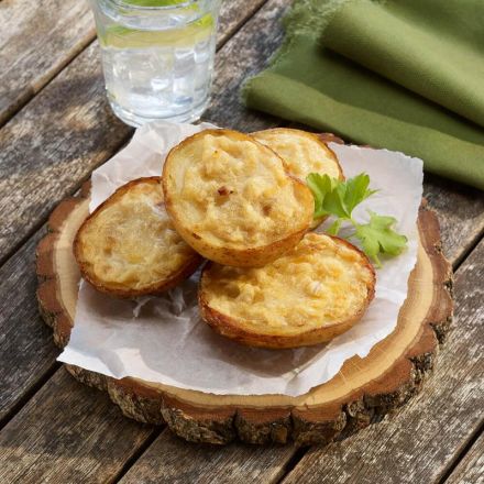 Cheese & Onion Filled Potato Skins