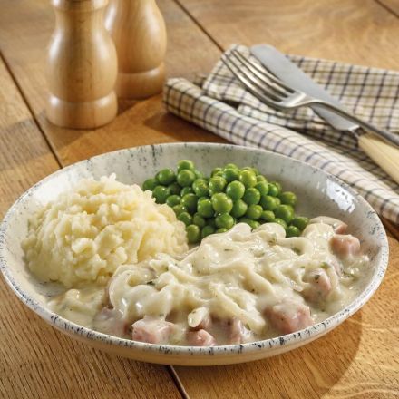Mini Gammon with Creamy Onion & Mash