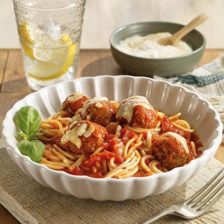 Pork Meatballs with Spaghetti