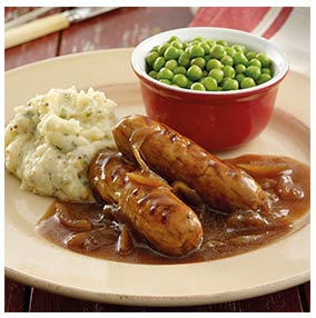 Sausage in Caramelised Onion Gravy | Oakhouse Foods